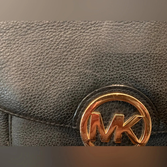 Michael Kors Black Leather Crossbody Shoulder Bag - Picture 5 of 7